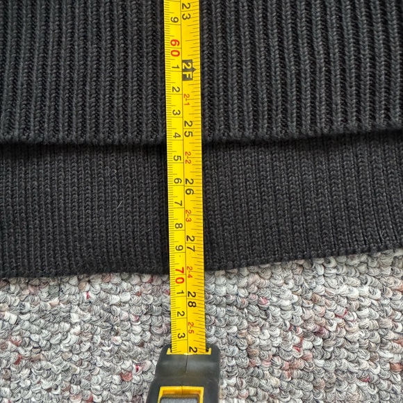 Tuckernuck Black Crewneck Sweater with Gold Buttons - Picture 2 of 11